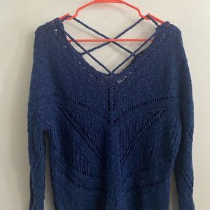 Braeve Anthropologie knit blue Sweater